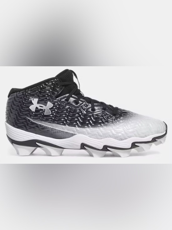 Under Armour Other - NEW [Under Armour] UA Spotlight Hammer Black/White Football Cleats Men’s 9.5